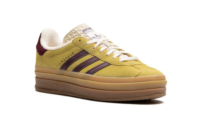 Adidas Gazelle Gazelle Bold Platform WMNS 'Yellow Burgundy'